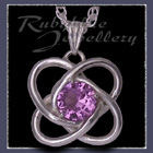 Sterling Silver and Swarovski Alexandrite 'Amity' Pendant Image