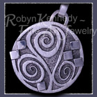 Sterling Silver 'Good Vibrations' Pendant / Keychain Fob Image
