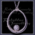 Sterling Silver and Cubic Zirconia 'Kismet' Necklace Image