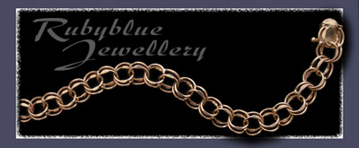 Solid Gold Fancy Link Charm Bracelet Image