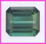 Step Cut Green Tourmaline Gemstone Image
