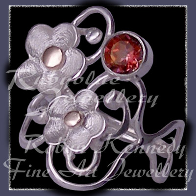 10 Karat Yellow Gold, Sterling Silver and Mystic Sunrise Topaz  'Feeling Groovy' Ring Image