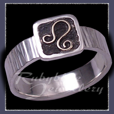 Sterling Silver and 14 Karat Yellow Gold 'Leo'  Ring Image