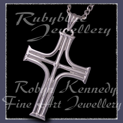 Sterling Silver 'Visionary' Cross Pendant Image
