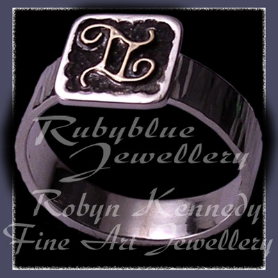 Sterling Silver and 14 Karat Yellow Gold 'Gemini'  Ring Image